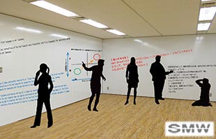 超薄型壁面ホワイトボード
